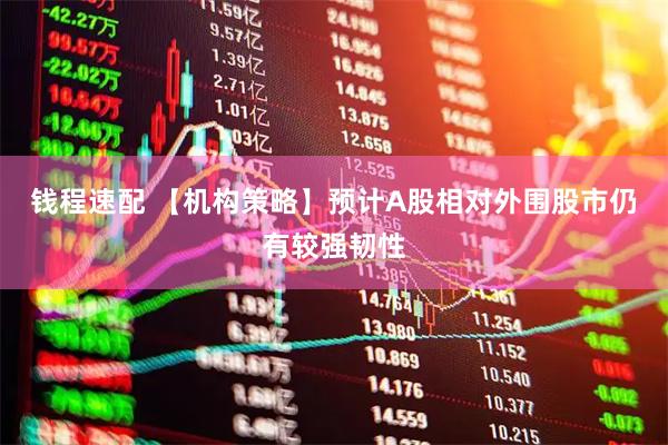 钱程速配 【机构策略】预计A股相对外围股市仍有较强韧性