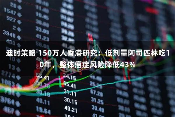 迪时策略 150万人香港研究：低剂量阿司匹林吃10年，整体癌症风险降低43%
