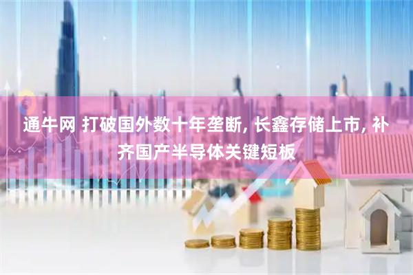 通牛网 打破国外数十年垄断, 长鑫存储上市, 补齐国产半导体关键短板